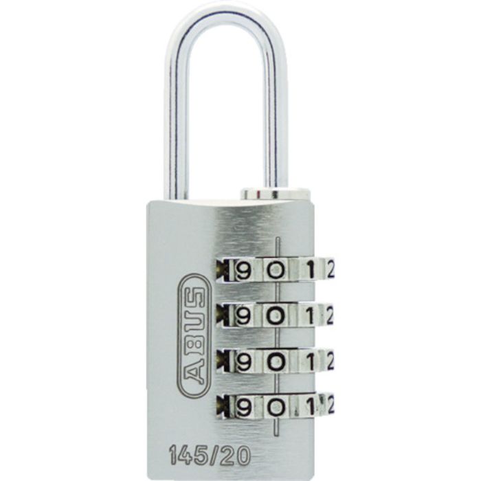 ABUS ナンバー可変式4段ダイヤル南京錠 145-4d 20 BK(Tcode:8362983)