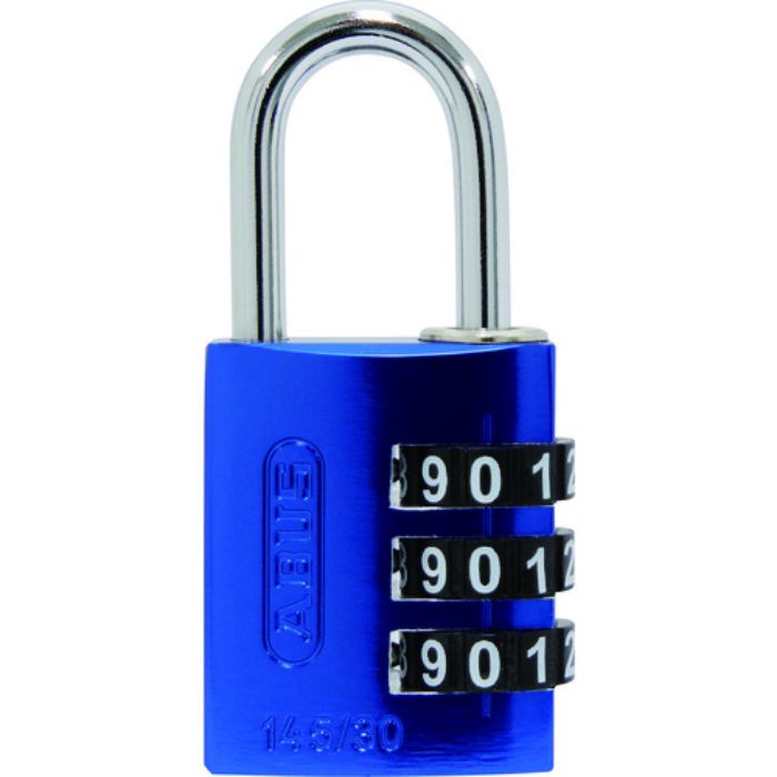 ABUS ナンバー可変式ダイヤル錠 145-BigD/30 BLUE 幅31mm ツル径5mm ブルー(Tcode:1147801)