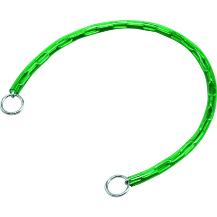 緑十字 チェーンロック(錠別売タイプ) 緑 チェイン-60G 長さ600mm 両端リング付(Tcode:1066349)