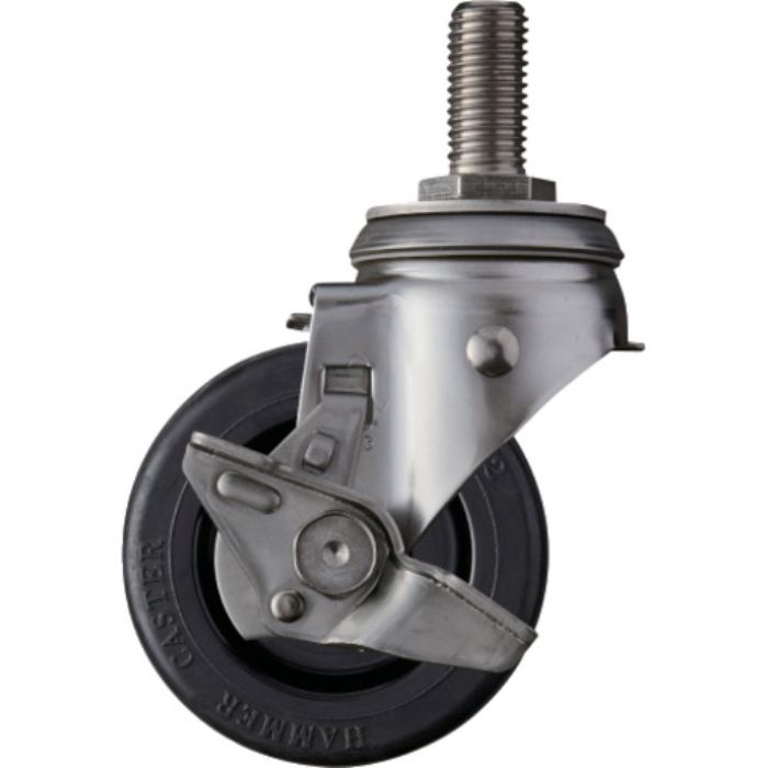 ハンマー SUS サイドSP付 ねじ込み ゴム車100mm(Tcode:3365170)