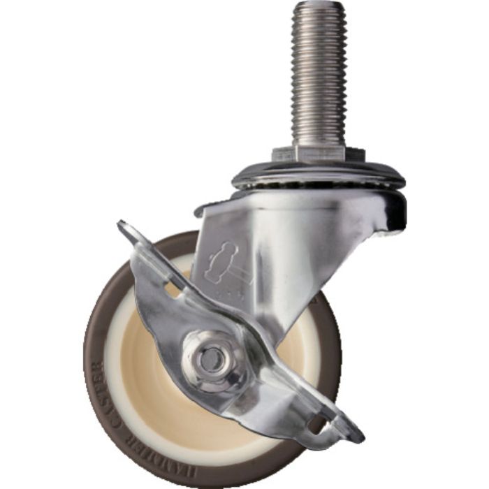 ハンマー SAシリーズオールステンレス 旋回式ウレタン車輪(ローラーベアリング)75mm ストッパー付(Tcode:3984362)