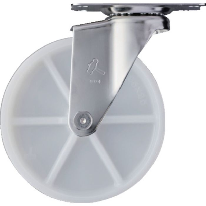 ハンマー Eシリーズオールステンレス 旋回式ナイロン車輪 125mm(Tcode:3670139)