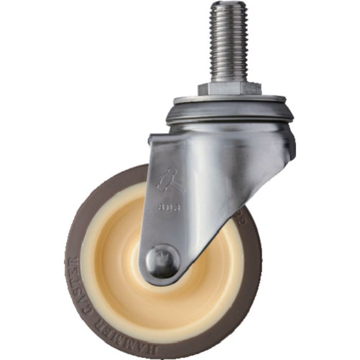 ハンマー SAシリーズオールステンレス 旋回式ウレタン車輪(ローラーベアリング)100mm(Tcode:3984524)