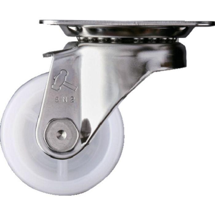 ハンマー Sシリーズオールステンレス 旋回式ナイロン車輪 50mm(Tcode:3301133)