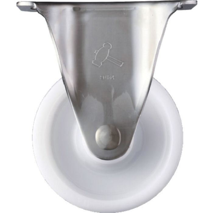 ハンマー Sシリーズオールステンレス 固定式ナイロン車輪(ローラーベアリング)125mm(Tcode:8140491)