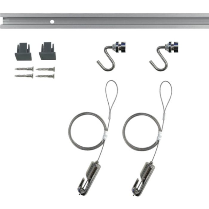 福井金属工芸 C-11型ピクチャーレールセット 1.0m シルバー 壁面用 3352-1(Tcode:5206447)