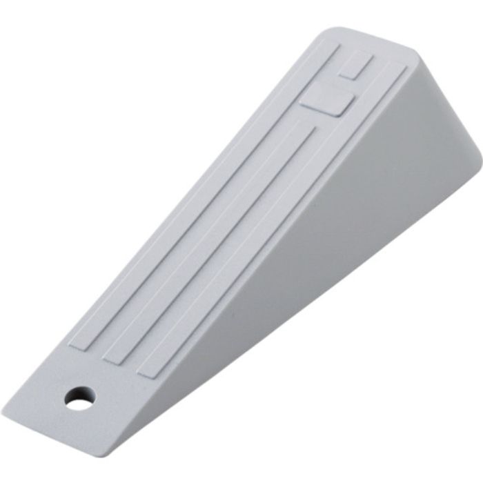 緑十字 差し込み式ドアストッパー グレー ドアストッパー130-(1) H30×W40×D130mm ゴム製(Tcode:8151596)