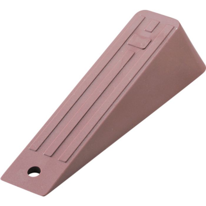 緑十字 差し込み式ドアストッパー ブラウン ドアストッパー130-(2) H30×W40×D130mm ゴム製(Tcode:8151597)
