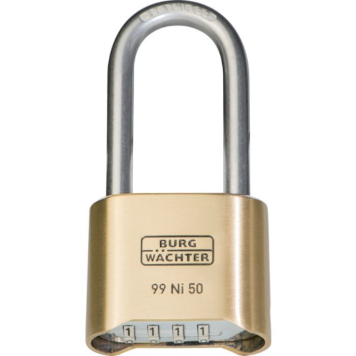 ブルク ヴェヒター ダイヤル式南京錠 No.99 つる長 99Ni50HB-65SB(Tcode:2436962)