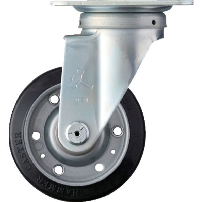 ハンマー 旋回式ゴム車輪 125mm(Tcode:1252020)