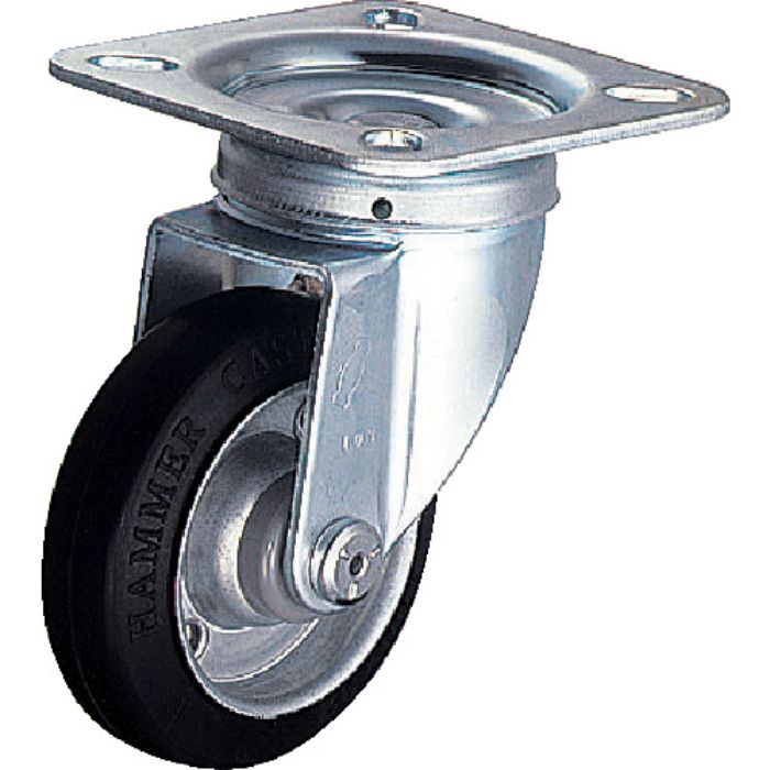 ハンマー 旋回式ゴム車輪(ローラーベアリング)200mm(Tcode:1252089)