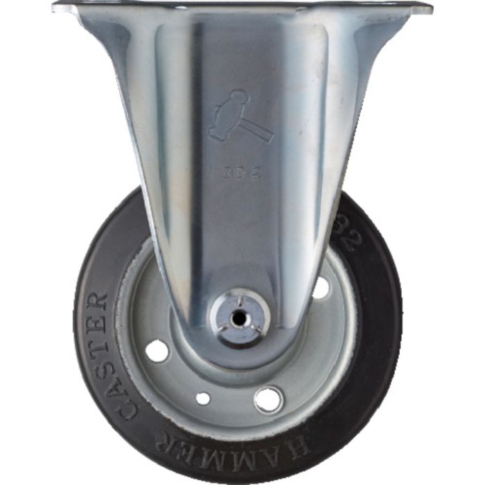 ハンマー 固定式ゴム車輪 100mm(Tcode:1252151)