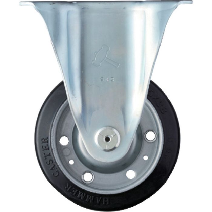 ハンマー 固定式ゴム車輪 125mm(Tcode:1252160)