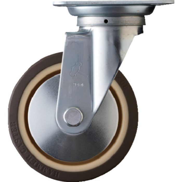 ハンマー 旋回式ウレタン車輪(ナイロンホイール・ラジアルボールベアリング)150mm(Tcode:3371528)