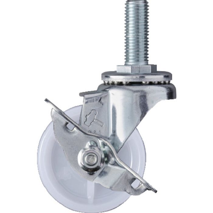 ハンマー ねじ込み式 旋回式ナイロン車輪 65mm ストッパー付(Tcode:3670341)