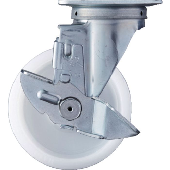 ハンマー 旋回式ナイロン車輪 125mm ストッパー付(Tcode:3670422)