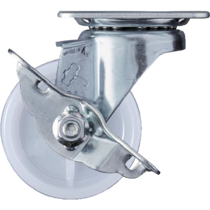 ハンマー 旋回式ナイロン車輪 65mm ストッパー付(Tcode:3670457)