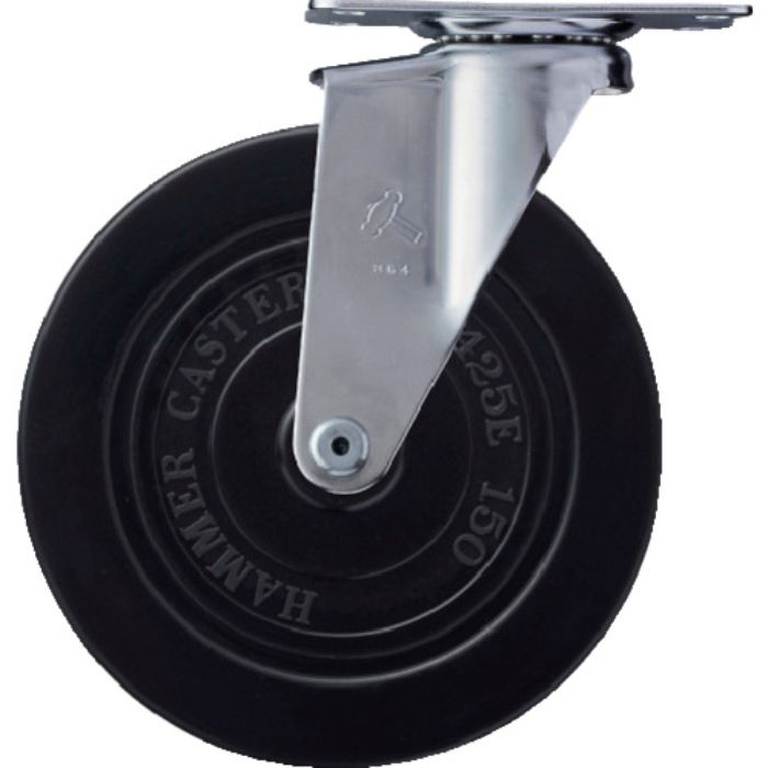ハンマー 旋回式ゴム車輪 150mm(Tcode:1253603)