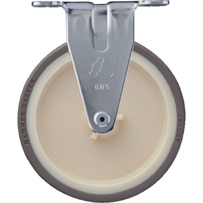 ハンマー 固定式ウレタン車輪(ナイロンホイール)125mm(Tcode:3671208)