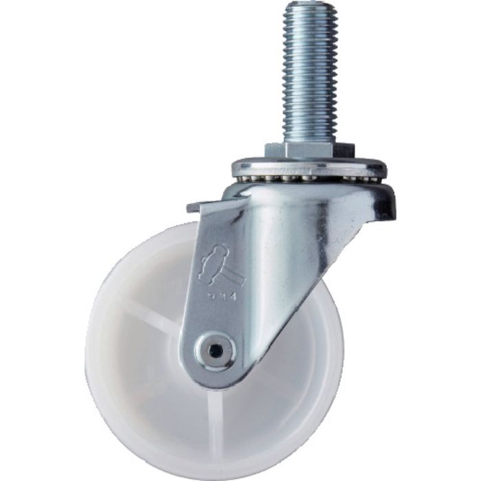 ハンマー ねじ込み旋回式ナイロン車輪 75mm(Tcode:3671381)