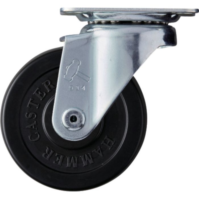 ハンマー 旋回式ゴム車輪(ローラーベアリング)75mm(Tcode:8144387)