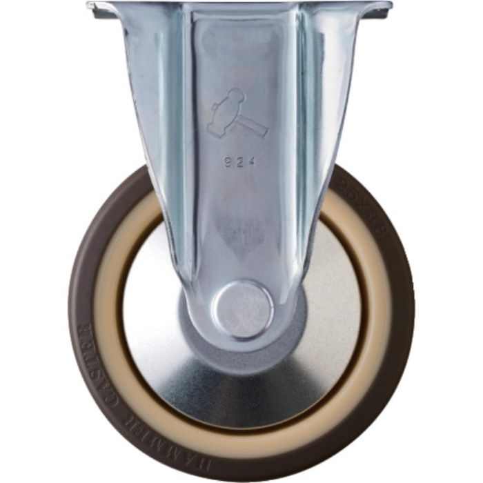 ハンマー 固定式ウレタン車輪(ラジアルボールベアリング)125mm(Tcode:8142963)