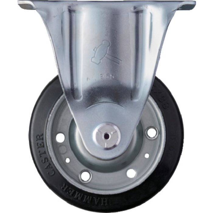 ハンマー 固定式ゴム車輪 125mm(Tcode:1277285)