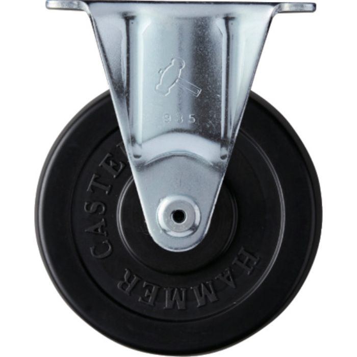 ハンマー 固定式ゴム車輪(ローラーベアリング)75mm(Tcode:8144401)