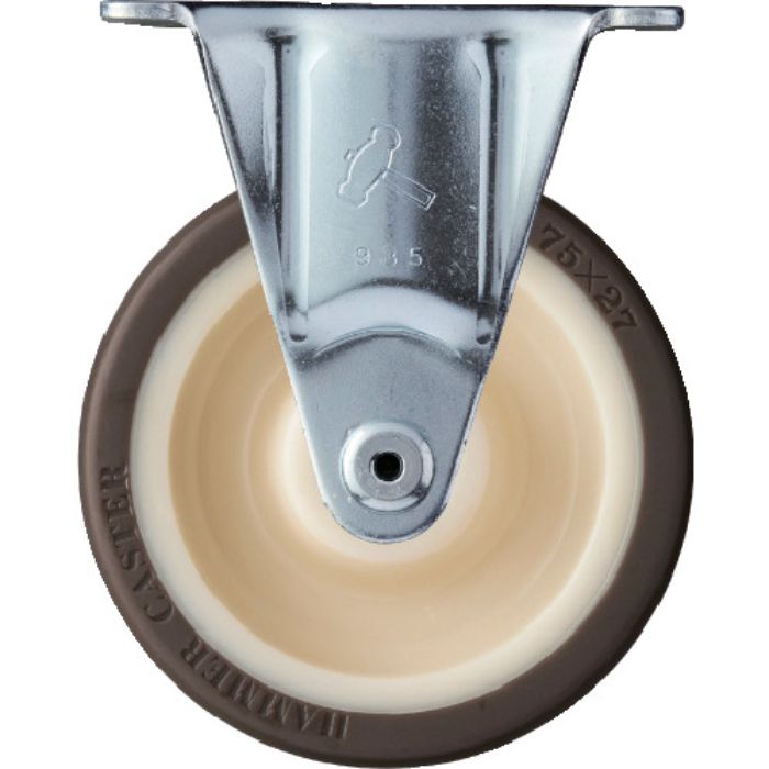 ハンマー 固定式ウレタン車輪(ローラーベアリング)75mm(Tcode:1251902)