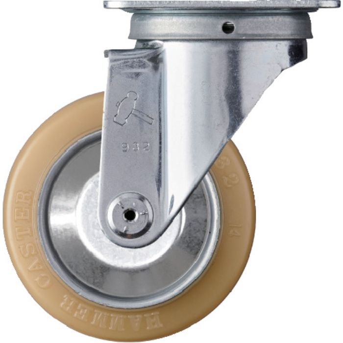 ハンマー 旋回式ウレタン車輪(スチールホイール・ローラーベアリング)100mm(Tcode:3984974)