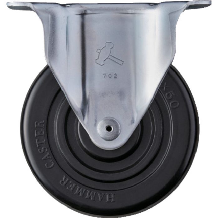 ハンマー Gシリーズ固定式ゴム車輪 125mm(Tcode:3671674)