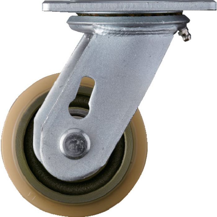 ハンマー 重荷重用旋回式ウレタン車輪(イモノホイール・ラジアルボールベアリング)100mm(Tcode:8143283)
