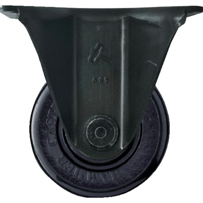 ハンマー 低床重荷重用固定式ナイロン車輪(ボールベアリング)75mm(Tcode:2772965)