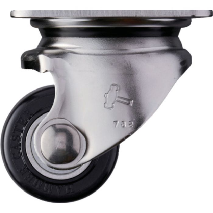 ハンマー オールステンレス低床重荷重用ナイロン車輪(ラジアルボールベアリング)50mm(Tcode:8144434)