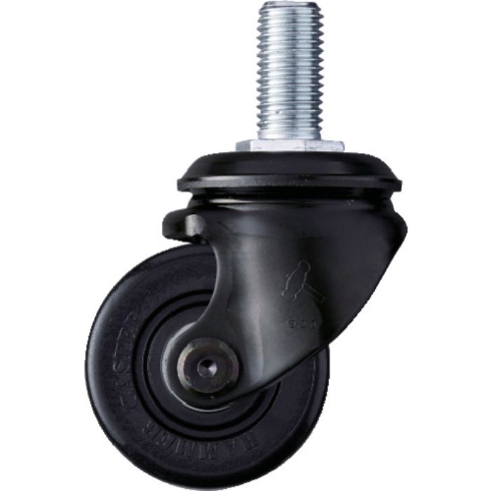 ハンマー 低床重荷重用ねじ込み旋回式ナイロン車輪(ボールベアリング)75mm(Tcode:3092828)
