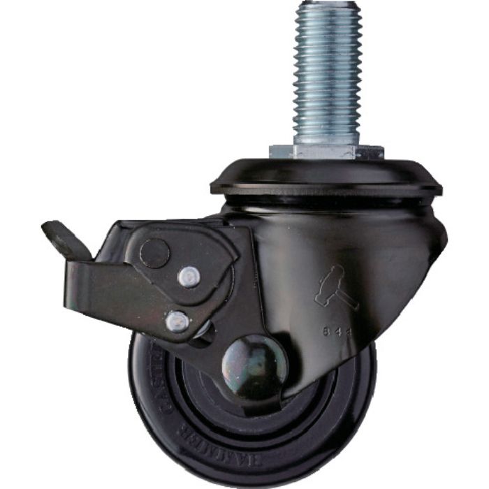 ハンマー 低床重荷重用旋回式ナイロン車輪(ボールベアリング)65mm SP付 本体:黒色(Tcode:3092879)