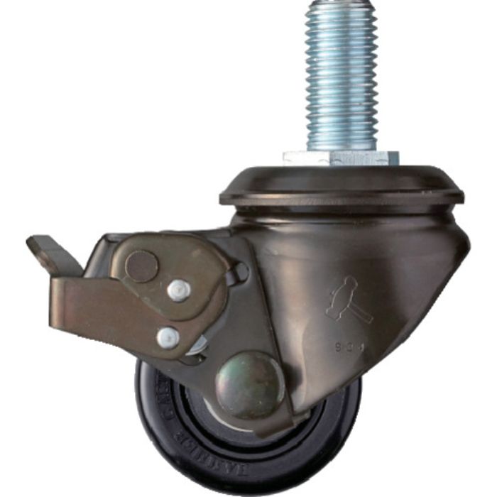 ハンマー 低床重荷重用ねじ込み旋回式ナイロン車輪(ボールベアリング)65mm SP付(Tcode:3092917)