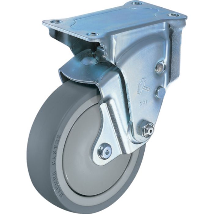 ハンマー クッションキャスター固定式ウレタン車輪100mm 線径3.2mm(Tcode:3195872)