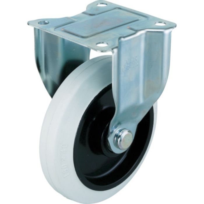 ワコーパレット エアーキャスター(固定車) 150mm ホワイトゴム車(Tcode:3657701)
