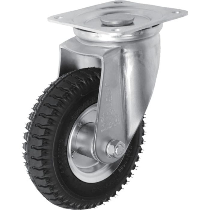 シシク 空気入車輪付キャスター 自在 220mm(Tcode:3985431)