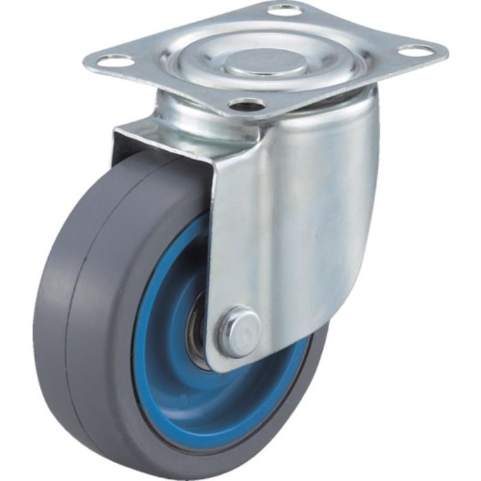 ワコーパレット エアーキャスター(自在車) 100mm ゴム車(Tcode:3052001)