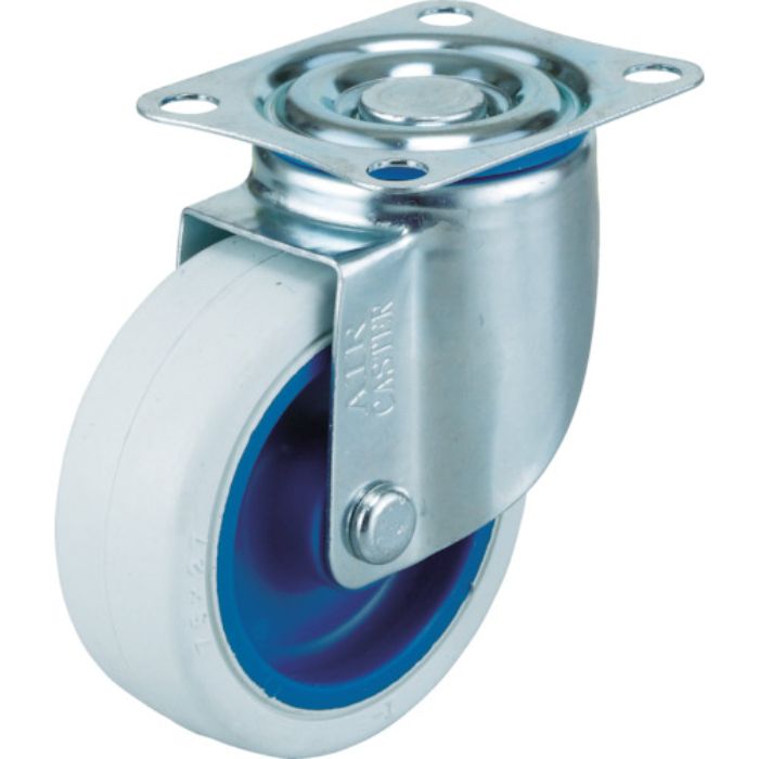 ワコーパレット エアーキャスター(自在車) 100mm ホワイトゴム車