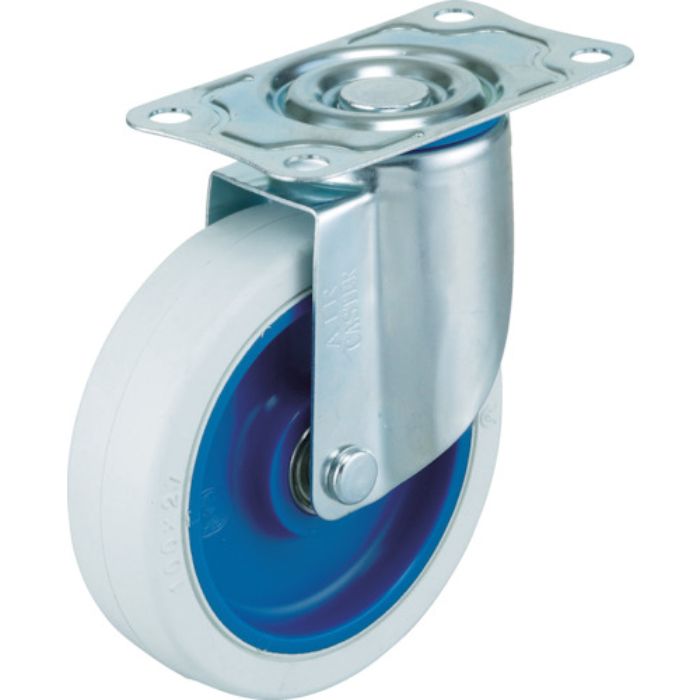 ワコーパレット エアーキャスター(自在車) 75mm ホワイトゴム車(Tcode:3657809)