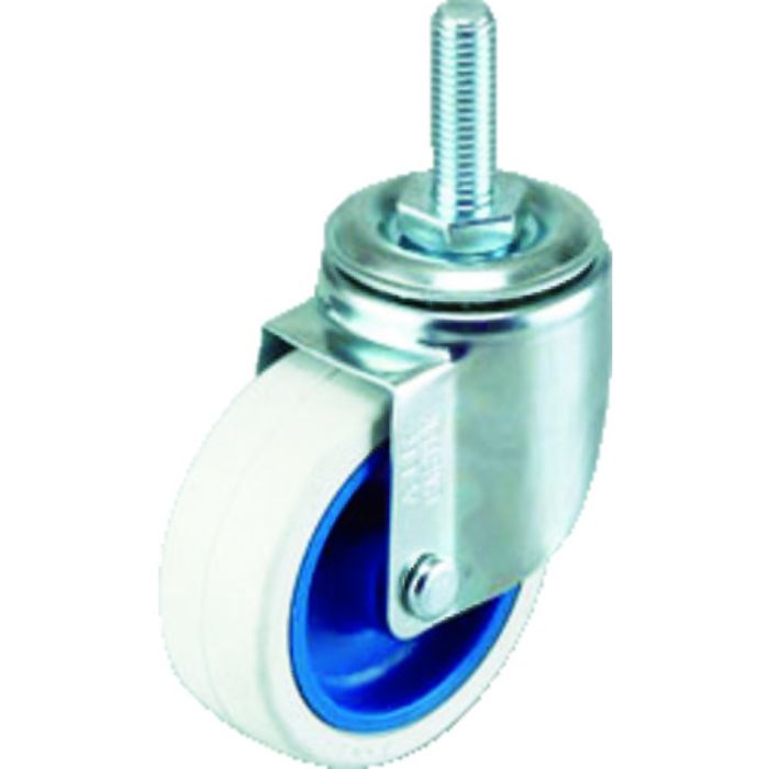 ワコーパレット エアーキャスターねじ込みタイプ(自在車)75mm ナイロンホイールゴムホ(Tcode:4323777)