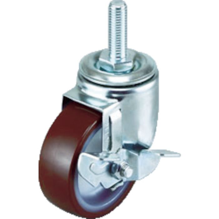 ワコーパレット エアーキャスターねじ込みタイプ(自在車S付)75mm ナイロンホイールウ(Tcode:4323793)