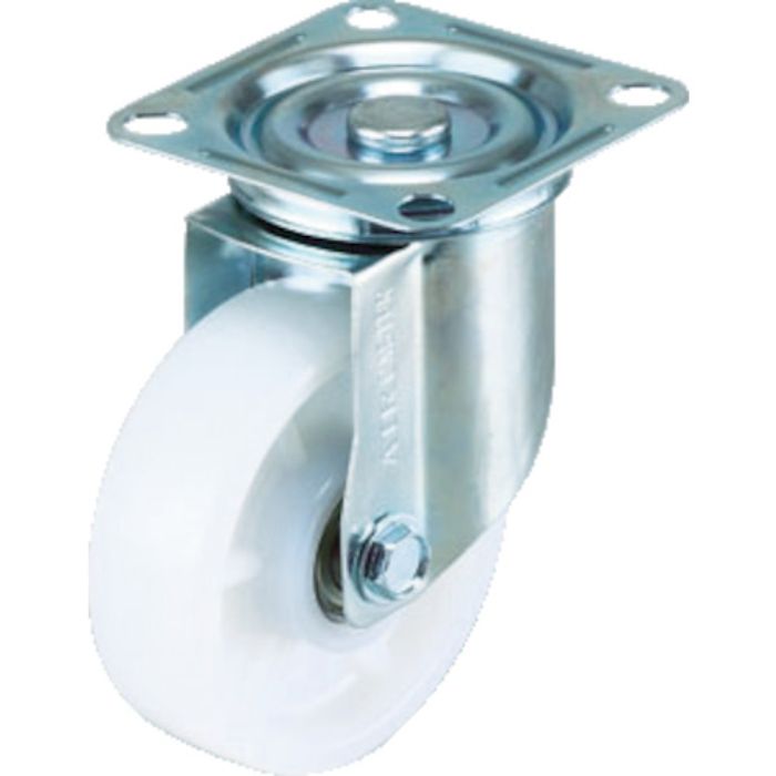 ワコーパレット エアーキャスター(自在車) 100mm ナイロン(ベアリング入)車(Tcode:4323815)