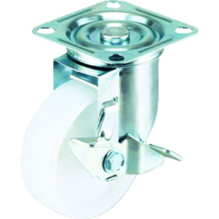 ワコーパレット エアーキャスター(自在車ストッパー付) 100mm ナイロン車(Tcode:4323831)