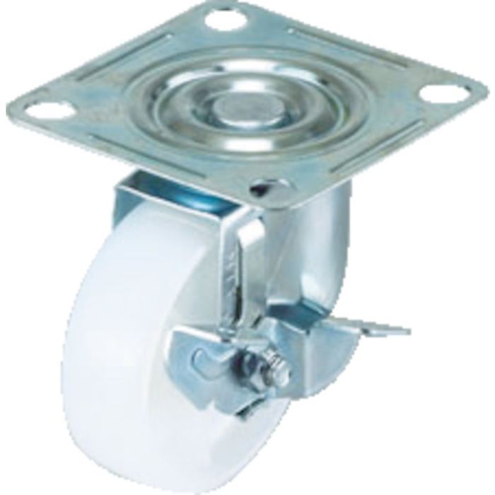 ワコーパレット エアーキャスター(自在車ストッパー付) 75mm ナイロン車(Tcode:4323858)