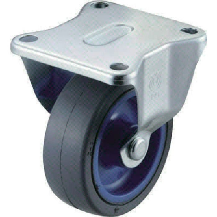 ワコーパレット エアーキャスター(固定車)100mm ゴム車(Tcode:3542483)