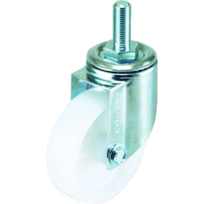 ワコーパレット エアーキャスターねじ込みタイプ(自在)100mm ナイロン車(Tcode:4323891)